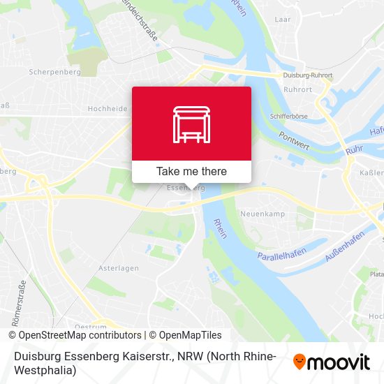 Карта Duisburg Essenberg Kaiserstr.