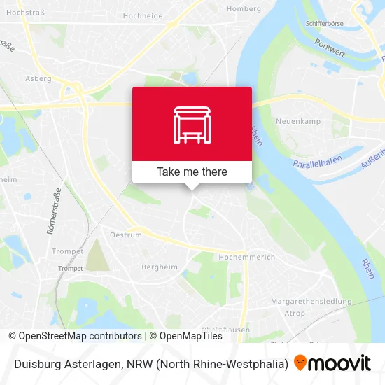 Duisburg Asterlagen map