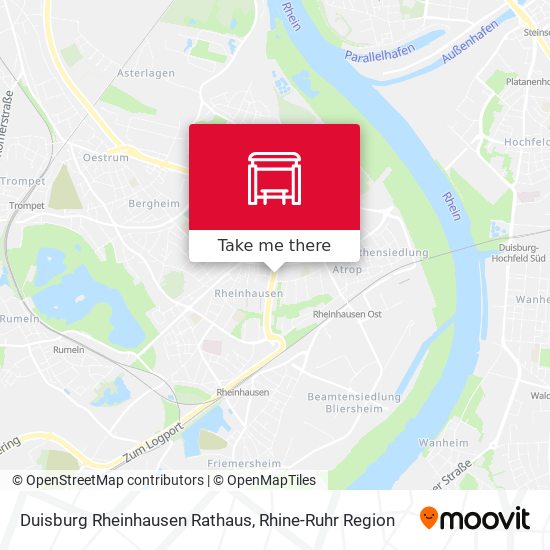 Duisburg Rheinhausen Rathaus map