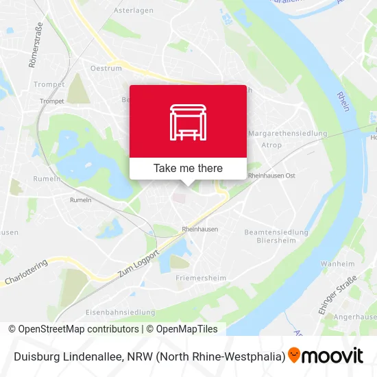 Карта Duisburg Lindenallee