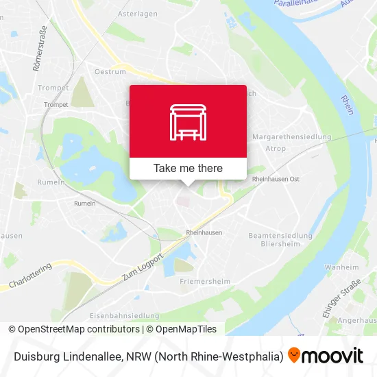Карта Duisburg Lindenallee