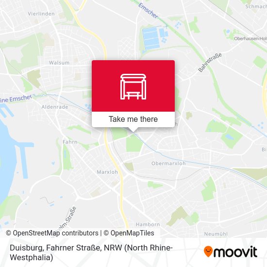 Duisburg, Fahrner Straße map