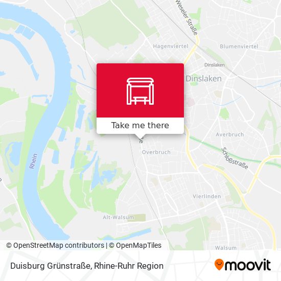 Duisburg Grünstraße map