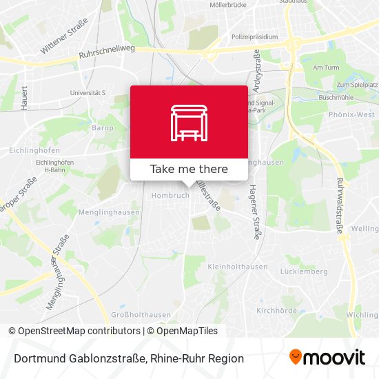 Dortmund Gablonzstraße map