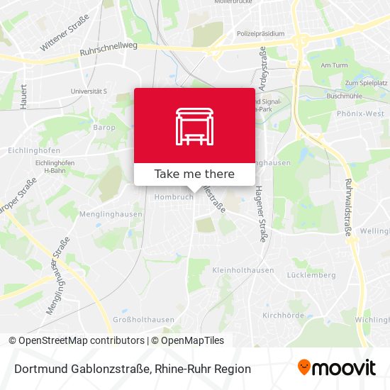 Dortmund Gablonzstraße map
