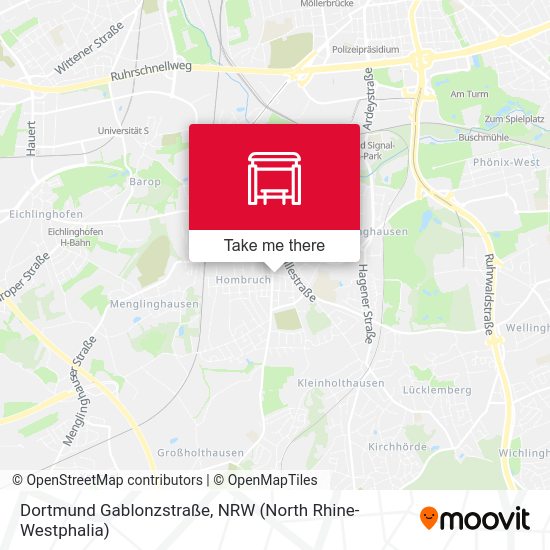 Dortmund Gablonzstraße map