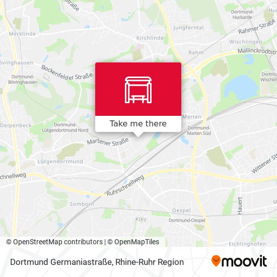 Dortmund Germaniastraße map