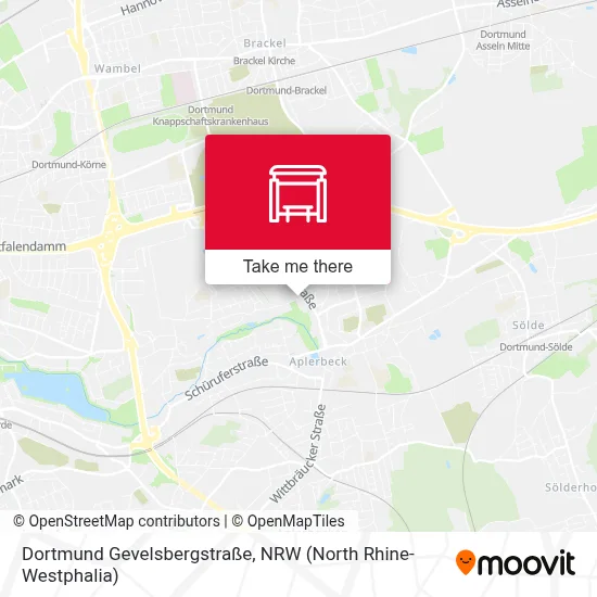 Dortmund Gevelsbergstraße map