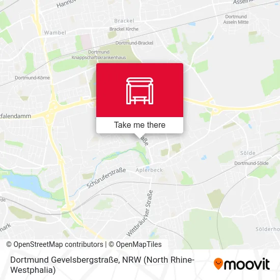 Dortmund Gevelsbergstraße map