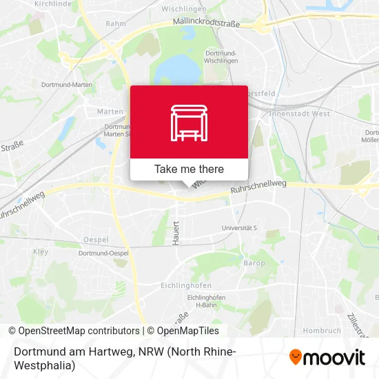 Карта Dortmund am Hartweg