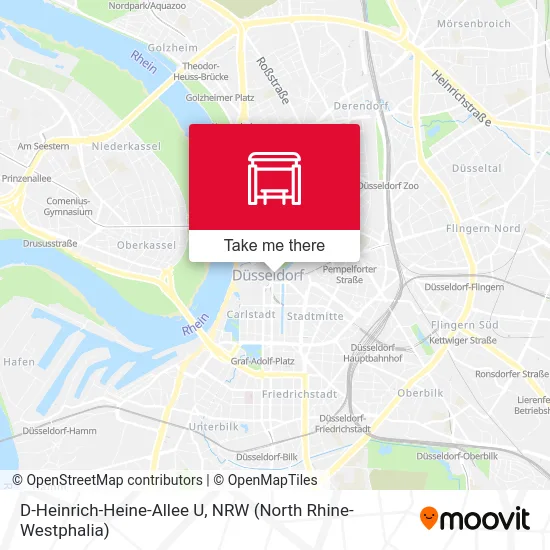 Карта D-Heinrich-Heine-Allee U