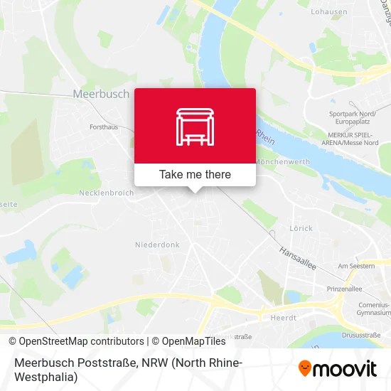 Карта Meerbusch Poststraße