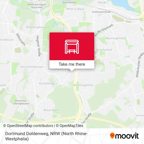 Dortmund Doldenweg map