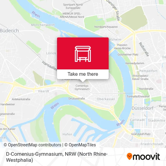 D-Comenius-Gymnasium map