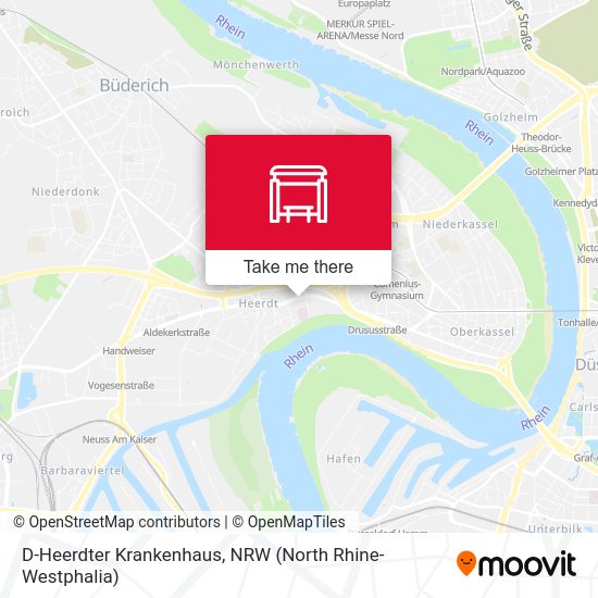 D-Heerdter Krankenhaus map