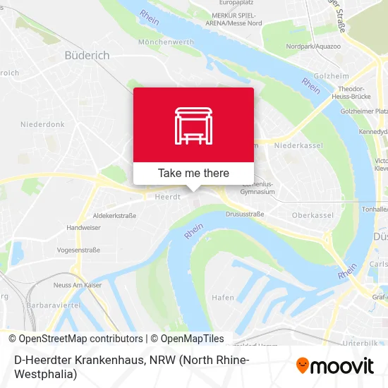 D-Heerdter Krankenhaus map