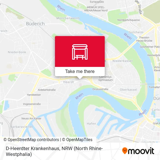 D-Heerdter Krankenhaus map