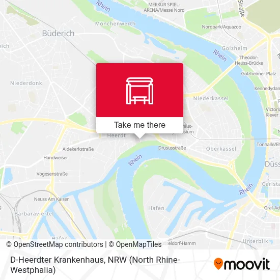 D-Heerdter Krankenhaus map