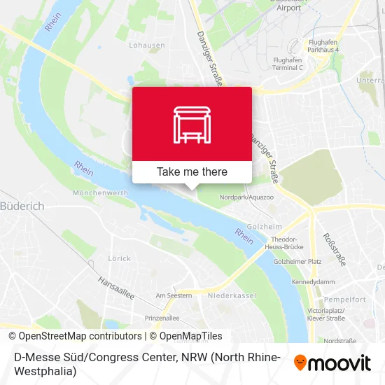 D-Messe Süd/Congress Center map