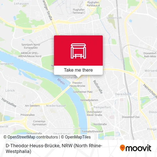D-Theodor-Heuss-Brücke map