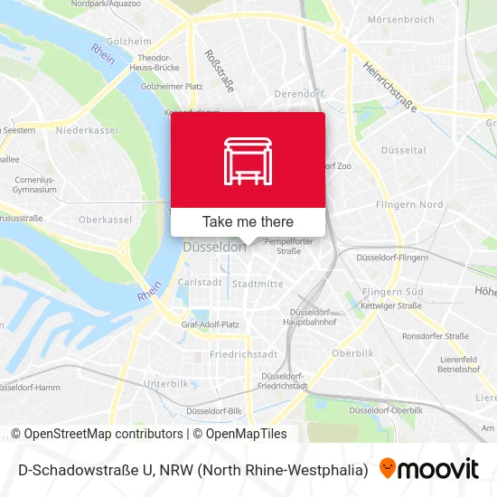 Карта D-Schadowstraße U