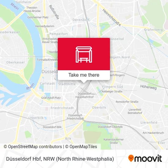 Düsseldorf Hbf map