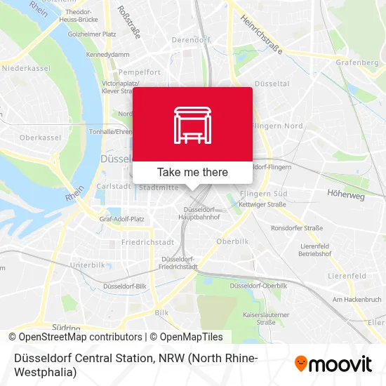 Düsseldorf Hbf map