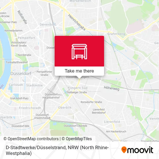 D-Stadtwerke/Düsselstrand map