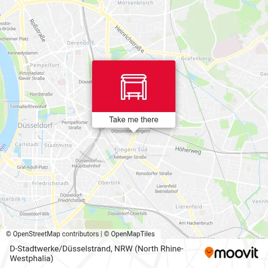 D-Stadtwerke/Düsselstrand map