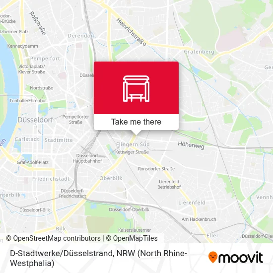 D-Stadtwerke/Düsselstrand map