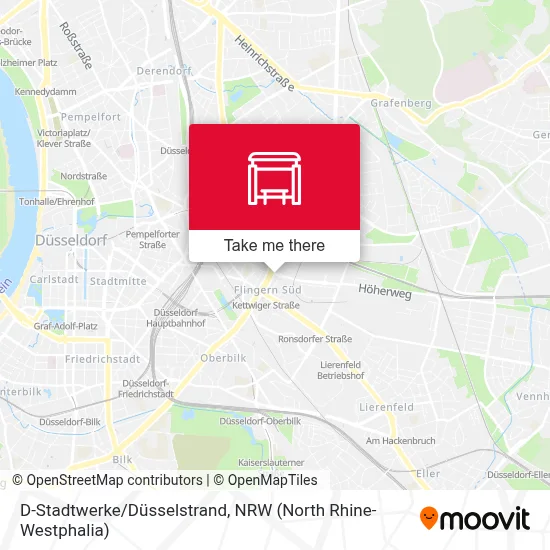 D-Stadtwerke/Düsselstrand map