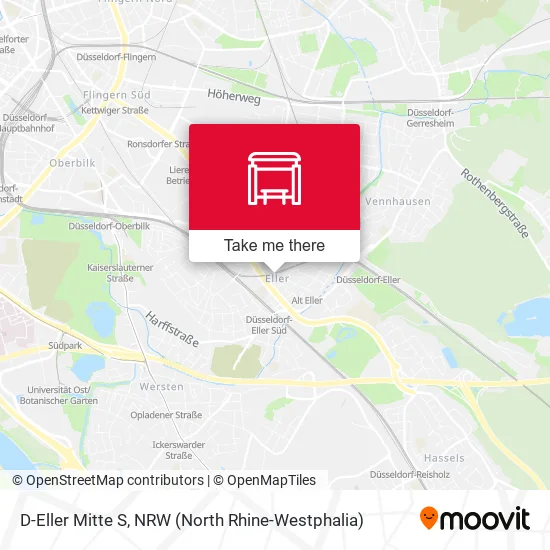 D-Eller Mitte S map