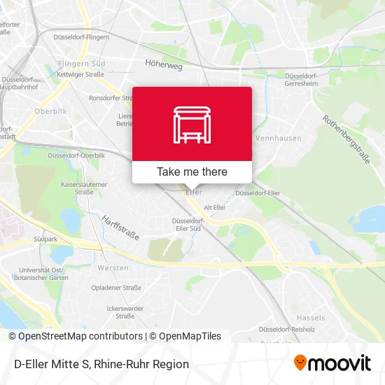 D-Eller Mitte S map