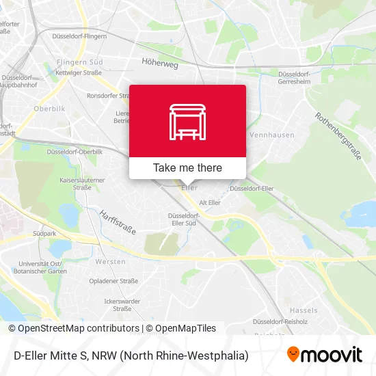 D-Eller Mitte S map