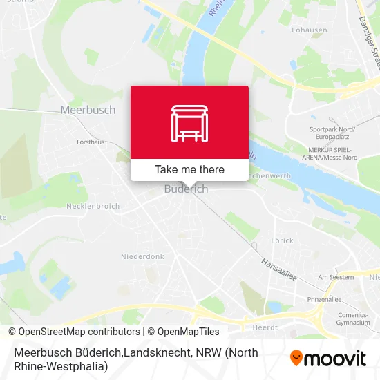 Meerbusch Büderich,Landsknecht map