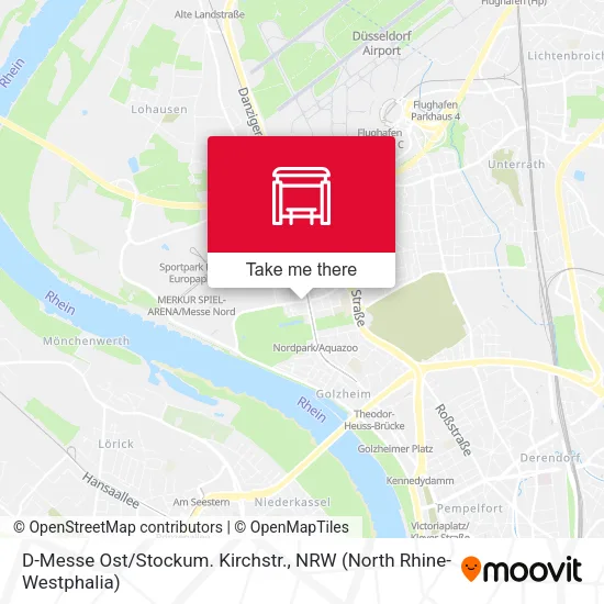 Карта D-Messe Ost/Stockum. Kirchstr.