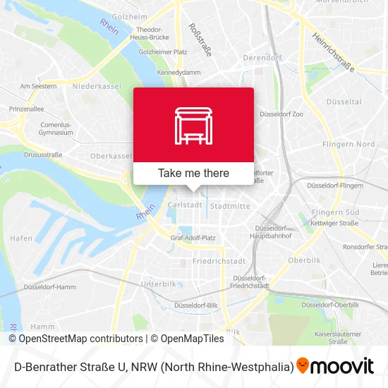 D-Benrather Straße U map