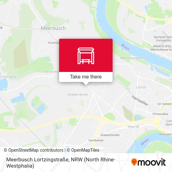 Карта Meerbusch Lortzingstraße