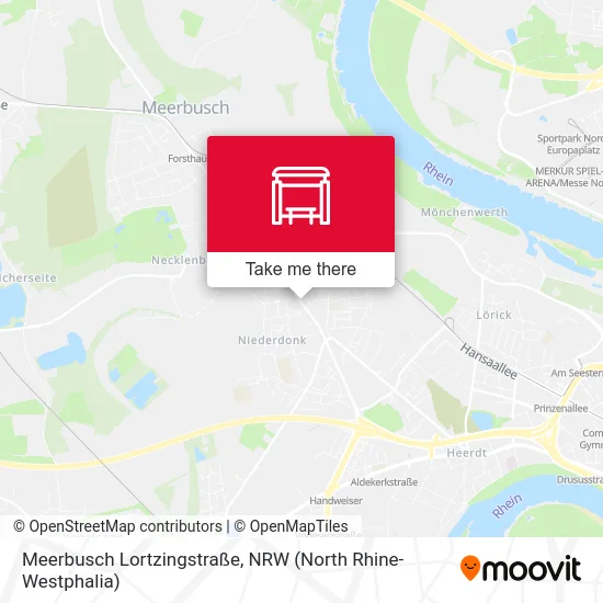 Карта Meerbusch Lortzingstraße