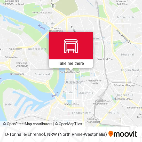 Карта D-Tonhalle/Ehrenhof