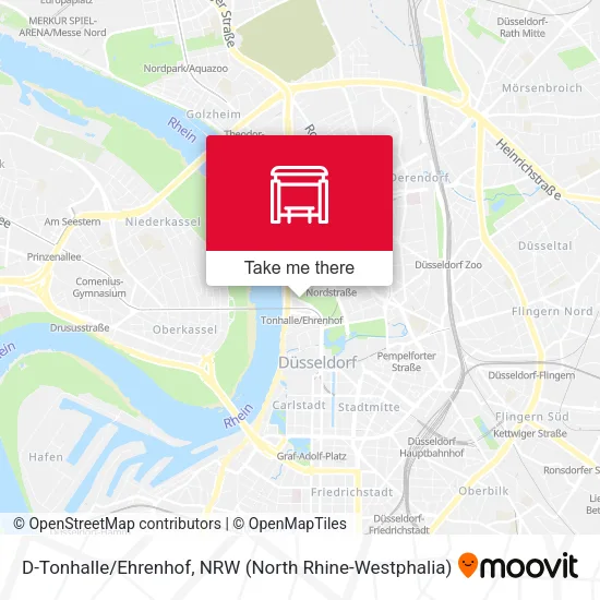 Карта D-Tonhalle/Ehrenhof