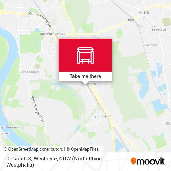 D-Garath S, Westseite map