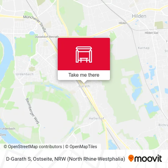 D-Garath S, Ostseite map