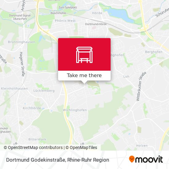 Dortmund Godekinstraße map