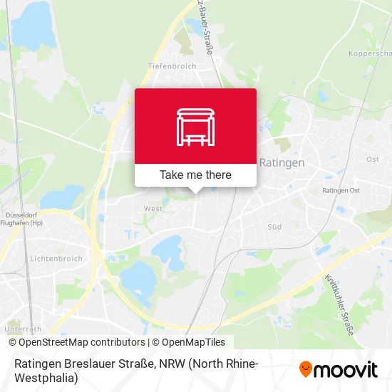 Карта Ratingen Breslauer Straße