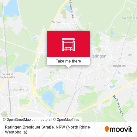 Ratingen Breslauer Straße map