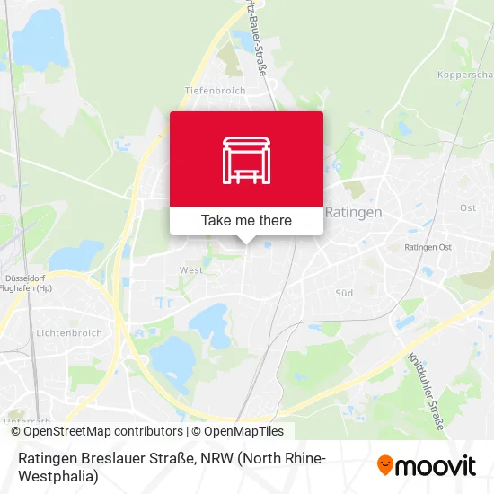 Карта Ratingen Breslauer Straße