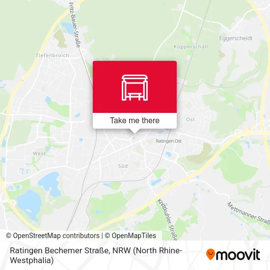 Карта Ratingen Bechemer Straße