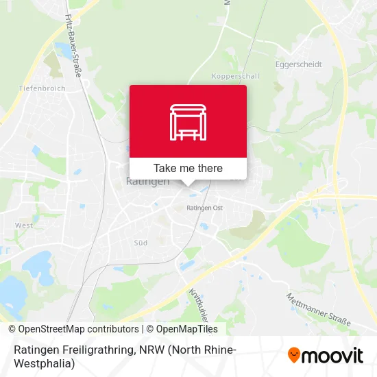 Карта Ratingen Freiligrathring