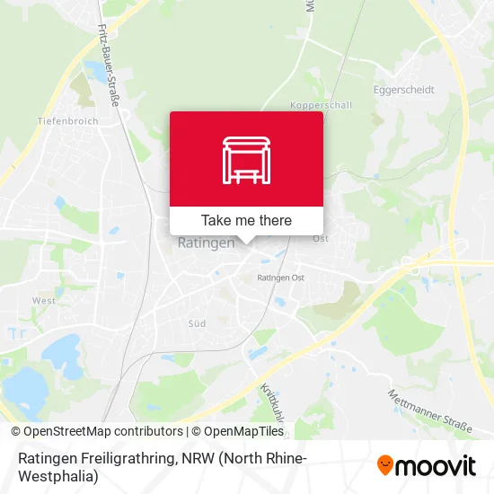 Карта Ratingen Freiligrathring